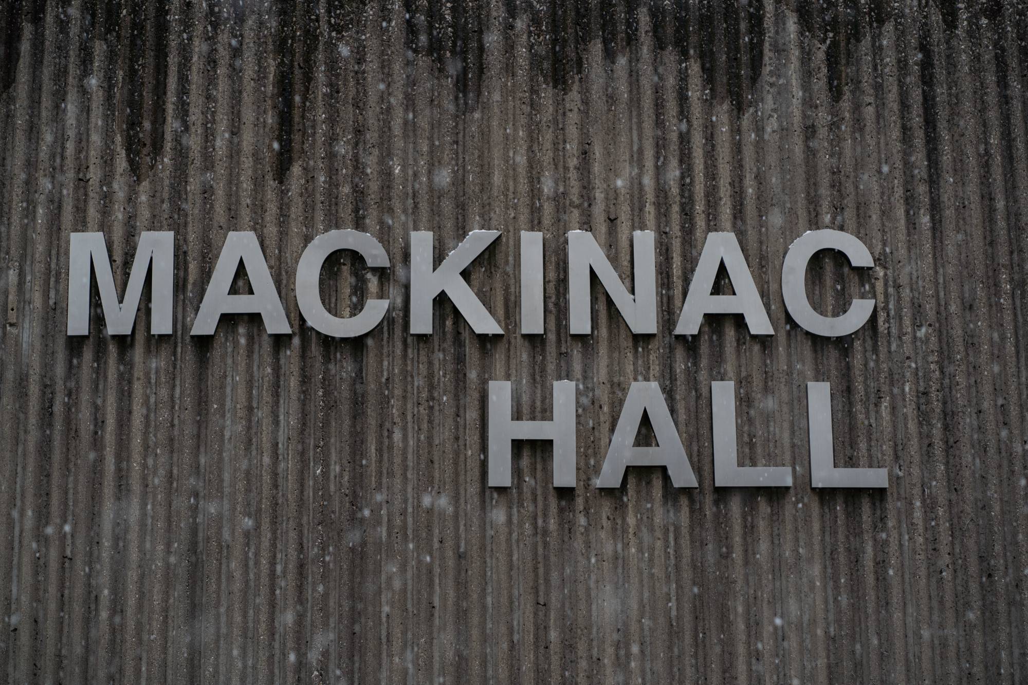 Mackinac Hall sign